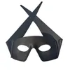 Miljövänlig PVC Party Mask Cool Performance Props Film TV Theme Eye Mask Venetian Men Mask for Masquerade Party Carnival Halloween Black