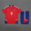 22 23 Bayern Training Tracksuits Badge Embroidery München män män tröja snabbt-torr kort ärmskjorta utomhus fritid sportdräkt topp shorts sport skjorta