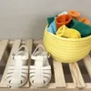 Zapatillas de verano para bebés, sandalias para niños y niñas, niños pequeños, zapatos de princesa huecos, zapatos de playa de gelatina de caramelo, zapatillas romanas para niños 230721