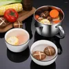 Bowls Oil Strainer Pot Wide Application Long Lasting Filter Double-mouth Design Grease Separation Kettle For Home