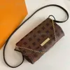 عالي الجودة Pochette مصمم فاخر محفظة محفظة Crossbody مصمم حقيبة اليد حقيبة اليد أكياس الكتف السيدات Luxurys خمر الجلود Damier Canvas حقائب اليد