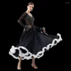 STACJA ZOP B-22196 Kobiety Modern Dance Rhinestone Kolor Różnorodność Dress Ballroom National Standard Waltz Competition