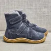 Botas TipsieToes de la mejor marca descalzo de cuero genuino bebé niño niña niño niños zapatos de moda botas de nieve de invierno 230721