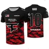 Mens T-Shirts CSGO Esports Mens T-shirt Faze G2 E-Sports Team Shirt with Personalized Identification Name Number Flag Nico Apparel 2023