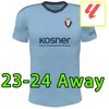 23 24 Jerseys de fútbol Osasuna Home David García Chimy Avila Camiseta 2023 2024 Torres Moncayola Manu Sanchez Camisa de fútbol de fútbol Home Kits Kit Equipador para adultos