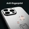 Funda de teléfono con soporte de aluminio de lujo para iPhone 14 13 Pro Max Plus protección de lente de Metal marco de TPU soporte de dibujo cubierta a prueba de golpes