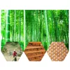 Teak trä badmatta fötter duschgolv naturligt bambu non slip large1247t