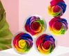 Kwiaty dekoracyjne Kolorowa konserwowana głowica róży naturalny kolor zmieniający się nieśmiertelny wystrój domu w domu kwiat bukiet wieczny