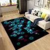 Mattor Cartoon Gamer Game Controller Area Mattor stora mattor för levande sovrum soffa Dörrat Decoration Kids Play Nonslip Floor Mat 230721