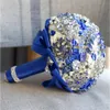 2022 Broche de cristal Adornado Ramo de boda nupcial Flores hechas a mano Primavera Novia Dama de honor Asideros Bling Suministros de boda 263v