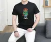 2023 sommer Cartoon Brief Drucken männer Casual T-Shirts Crew Neck Kurzarm Atmungs Mode männer Tees FB064