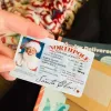 Plast Santa ID -kort Nyhet Lost Sleigh Flying License Christmas Eve Box Filler Gift Santa Claus Driver 'License grossist