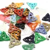 Bijoux Pochettes Triangle Noeud Celtique Pendentifs Pierre Naturelle Cristal Charmes Pour Faire DIY Femmes Collier Cadeau