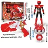 Giocattoli di trasformazione Robot MiniForce X Weapon Mini Force Agent Transformation Action Figures con suono e luce Orologio Deformazione Robot Giocattoli per bambini Regali 230721