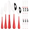 Dinnerware Sets 20Pcs/Set Gold Cutlery Set Flatware Stainless Steel Kitchen Silverware Dinner Knife Dessert Spoon Fork Tableware