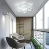 plafondverlichting dimbare led-lamp moderne inbouw kroonluchter met afstandsbediening metalen acryl lichtpunt voor living 65w / 9