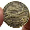 Venta al por mayor, aviones de combate de bombarderos estadounidenses, monedas chapadas en bronce, insignias de la Fuerza Aérea, monedas de oro, moneda conmemorativa, juguetes de Navidad