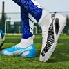 Atletische Outdoor Mannen Voetbalschoenen Antislip Lange Spike Voetbalschoenen Jonge Kinderen Hoge Enkel Cleats Gras Training TF Chuteira Campo Voetbal Sneaker 230721