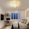 Plafoniere Lampada a LED dimmerabile Lampadario moderno da incasso con lampada a sospensione in metallo acrilico per soggiorno 65W / 9