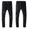 Skinny jeans zwarte jeans mannen jeans designer Jean Mannen Skinny Broek Elasticit Maat 28-40 Motorfiets Trendy Motocycle Denim Broek Paneel Potlood Broek Losse Rits Gulp