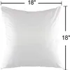 16 jeter taie d'oreiller en coton 18x18 pouces élégant housse de coussin maison taie d'oreiller décorative pour canapé canapé lit chaise deux faces2708