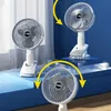 Overig Huis Tuin Draagbare ventilator USB Oplaadbaar 3 versnellingen Draadloos Elektrische handclip Circulatiepomp Koelventilator voor kamperen Desktop Kantoor 230721