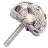 Fiori decorativi Bouquet da sposa artificiale Bouquet da sposa con fiore con decorazioni in strass per la decorazione