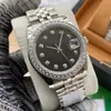 36 мм Высококачественные женские автоматические механические часы женские часы с бриллиантами женские складная пряжка из нержавеющей стали Спортивные водонепроницаемые модные наручные часы ~ 07