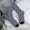 Chaussettes Homme Or Sur Fond Bleu Chaussette Fleur De Lys Homme Femme Bas Polyester Personnalisable Sweetshirt