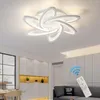 plafondverlichting dimbare led-lamp moderne inbouw kroonluchter met afstandsbediening metalen acryl lichtpunt voor living 65w / 9