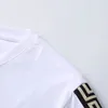 nova camiseta masculina manga curta roupa estampada chenille agasalho de algodão preto londres streetwear