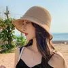 Wide Brim Hats 2023 Brand Summer Straw Hat Women Fashion Travel Panama Female Trend Bucket Lady Sunshade Breathable Sun Caps