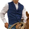 Herrenwesten Herren Anzugweste Retro Western Cowboy Stil Hochzeit Steampunk Weste 230721