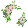 Flores decorativas artificiais arco de casamento simulação flor planta falsa para recepção pano de fundo mesa querida