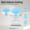 Nuvem de Chuva Aromaterapia Óleo Essencial Zen Difusor Chuva Nuvem Luz Noturna Lâmpada Cogumelo - Difusores Micro Umidificador