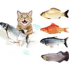 Cat Supplies Wagging Catnip Toy Fish Dancing Moving Floppy Fishes Cats Playmate USB Charging Simulation Electronic Pets Toys266Y