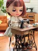 Tools Workshop 16 Doll House Model Furniture Accessories Solid Wood Metal Sewing Machine Bjd Ob11 Gsc Blyth Soldier Lol Dollhouse Miniatures 230721