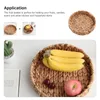 Dinnerware Sets Desktop Basket Toy Organizer Clothes Creative Craft Storage Holder Dessert Display Stand Sundries Weaving Tray