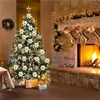 Kwiaty dekoracyjne 120pcs brokat sztuczny świąteczne wieńce drzewa ślubnego ozdoby dekoracje wewnętrzne dla