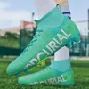 Botas de futebol ao ar livre atléticas para homens Botas de futebol de tamanho grande Tênis para esportes ao ar livre para crianças Chuteiras de futebol de cano alto Botas de futebol femininas 230721