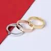 4mm 5mm 6mm Titanium Steel Silver Love Ring Men and Women Rose Gold Jewelry for Lovers Cairon Rings GiftQ4