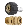 Auto Wasmachine Hoge Druk Snelkoppeling Messing M22 Adapter 1/4 Inch Tuin Irrigatie 3/8 Slang Fitting Voor Waterleiding