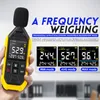 Шуммеры Fnirsi FDM01 Измерение шума измерение прибора Meter Meter Digital Handheld DB Meter 30 ~ 130 дБ измерение звука 230721