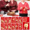 Presentförpackning 2023 år av det kinesiska lyckliga röda kuvertet Bronzing Year's Spring Festival Packetenvelope Hongbao 18st/set