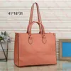 Designer saco mulheres tote bolsas onthego sacola crossbody saco senhoras casual rosa gravação de couro sacos de ombro feminino grande bolsa bolsa mm gm