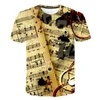 MEN'S THIRTS 2023 Music Character 3D Printed Shirt Men Women Summer Short Sleeve Thirts Thirts Streetwear