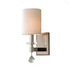 Applique De Luxe Moderne Cristal Argent Lampes Français Salon Salle À Manger Étude Couloir Chambre Chevet Appliques Luminaires