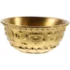 Bowls Bowl Treasure Basin Offering Decor Wealth Brass Gold Chinese Golden Home Water Decorative Copper Money Good Tibetan Altar