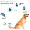 Collier anti-puces et anti-tiques pour animaux de compagnie pour chiens chats jusqu'à 8 mois collier de prévention anti-moustiques insectifuge fournitures pour chiots