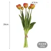 Dekorative Blumen, 5 Köpfe, künstliche Tulpen, Hochzeit, Heimdekoration, Einrichtung, Simulation, Hand, gefälschter Blumenstrauß, Po, Studio-Shooting-Requisiten